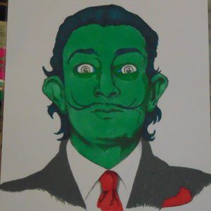 Salvador Dali Portrait Art Print